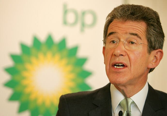 John Browne the former chief executive of BP