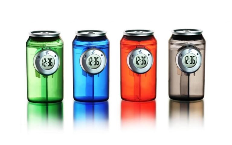 Water-Powered Can Clock