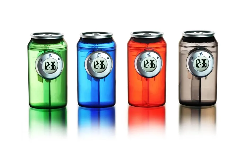 Water-Powered Can Clock
