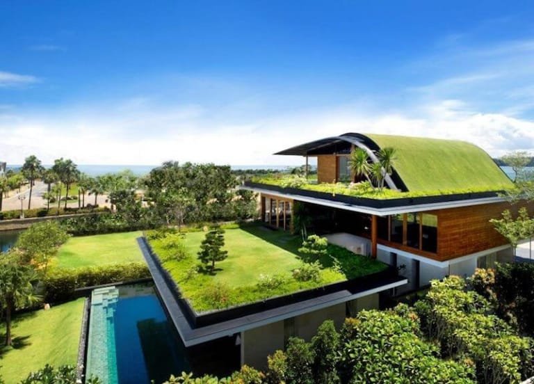 Green construction and design for sustainable living