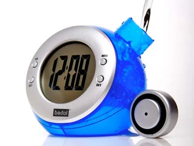 water-powered clock